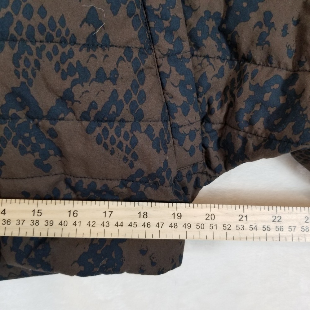 Cabi Python Puffer Jacket Brown Black Snakeskin P… - image 6